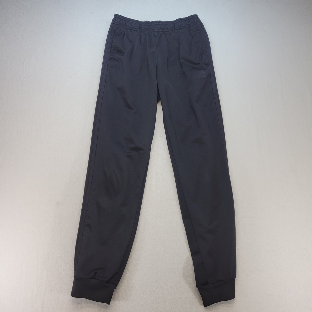 Adidas Joggers Mens Medium Black Elastic Waist Athletic Sportswear